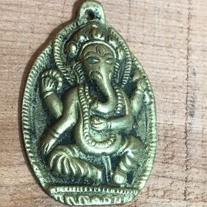 Ganesha Necklace Pendant | Brass |